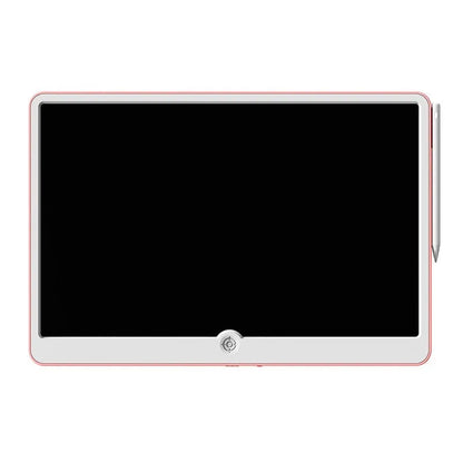 19-inch LCD children's drawing board with rechargeable battery in blue and white colour
