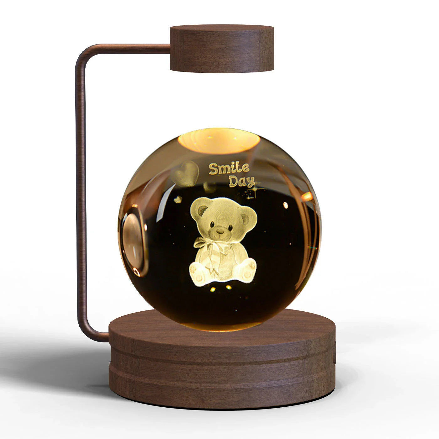 Captivating Crystal Ball Dinosaur Nightlight with Warm, Soothing Glow