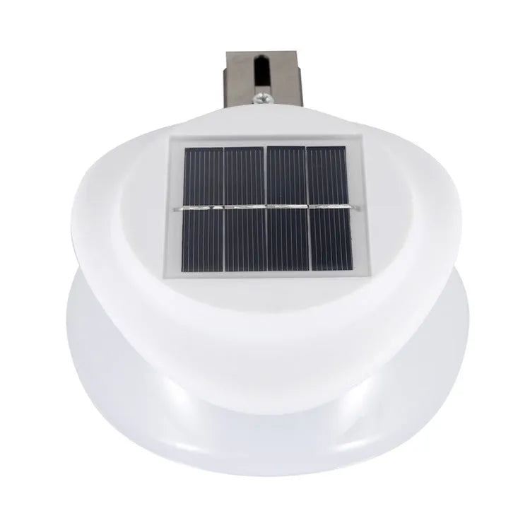 Solar-powered outdoor fence wall lamp with 9 LEDs for garden patio decoration
