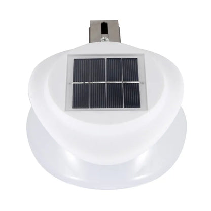 Solar-powered outdoor fence wall lamp with 9 LEDs for garden patio decoration