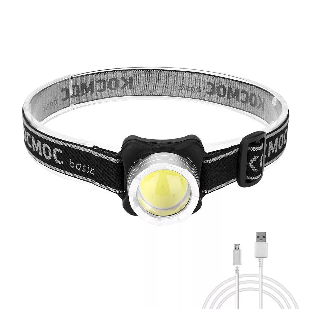 Compact outdoor head lamp with COB technology for night activities