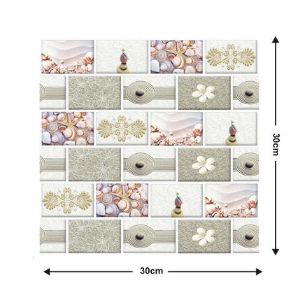 Brick wallpaper self-adhesive sticker for kitchen and bathroom walls, moisture-proof and oil-proof