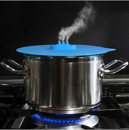 Versatile Silicone Pot Lid - Innovative Kitchen Accessory with Steam Release Ports