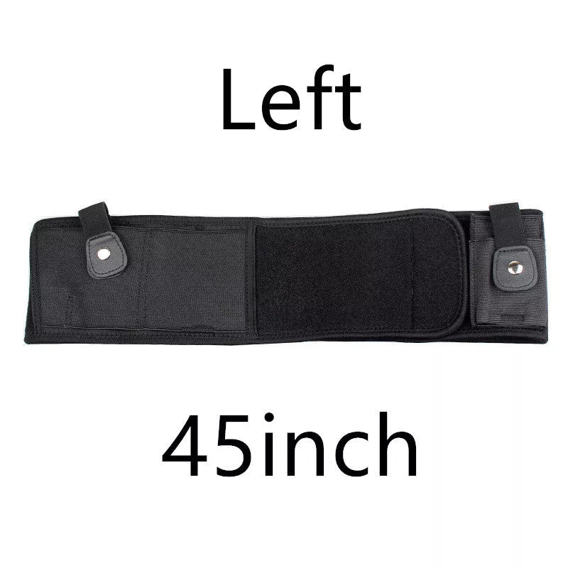 Neoprene concealed carry belly holster with spare magazine pocket, fits up to 40" waist