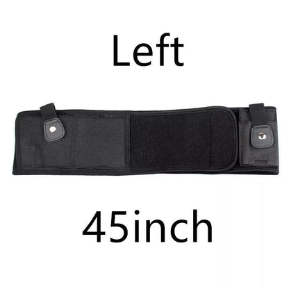 Neoprene concealed carry belly holster with spare magazine pocket, fits up to 40" waist