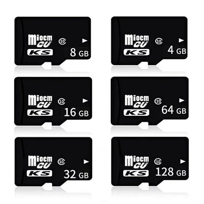 Black KS series TF memory card, 15 x 11 x 1mm, C10 high-speed edition for phones, cameras, and recorders