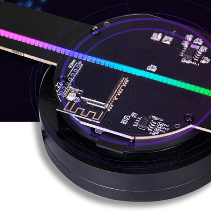 Cutting-edge 3D holographic advertising display captivating customers with mesmerizing, glasses-free visuals