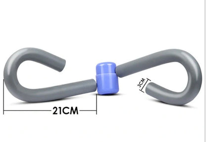 Leg Training Clip in pink, purple, blue, and grey for home workouts