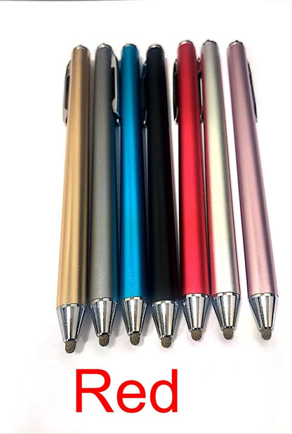 Metal stylus with fine tip for touch screen painting in seven colours including sky blue and gold