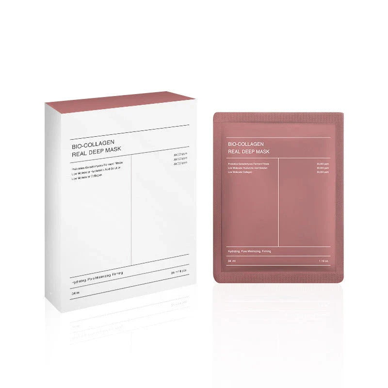 Hydrating collagen facial mask with nourishing botanicals for youthful, radiant skin