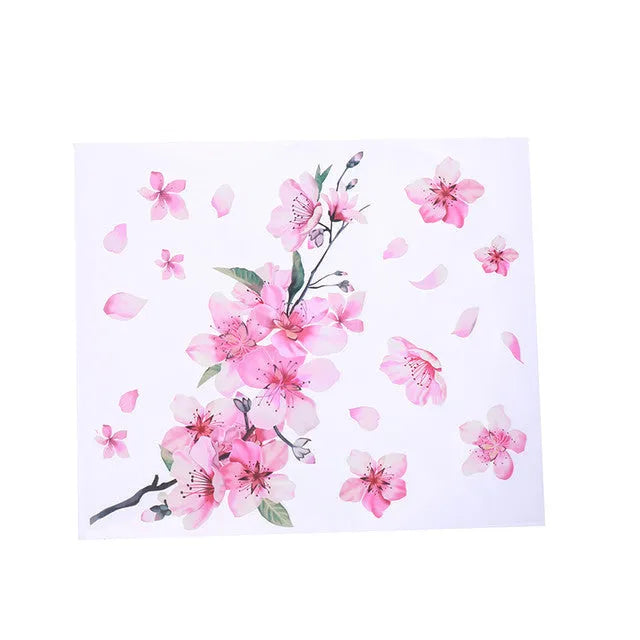 Cherry blossom flower pattern car sticker in PVC vinyl material for vehicle decoration