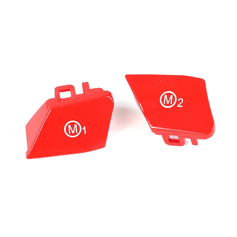 BMW steering wheel M1 M2 mode button upgrade kit with red and blue accent options