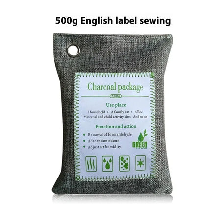 Bamboo charcoal activated carbon air purification bags in sewable style.