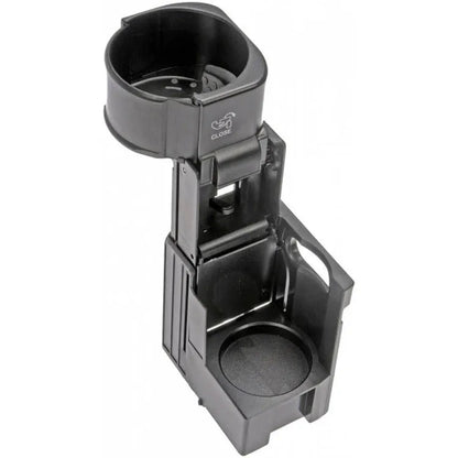 Black plastic water cup holder bracket for Mercedes-Benz vehicles, replacement part 2116800014.
