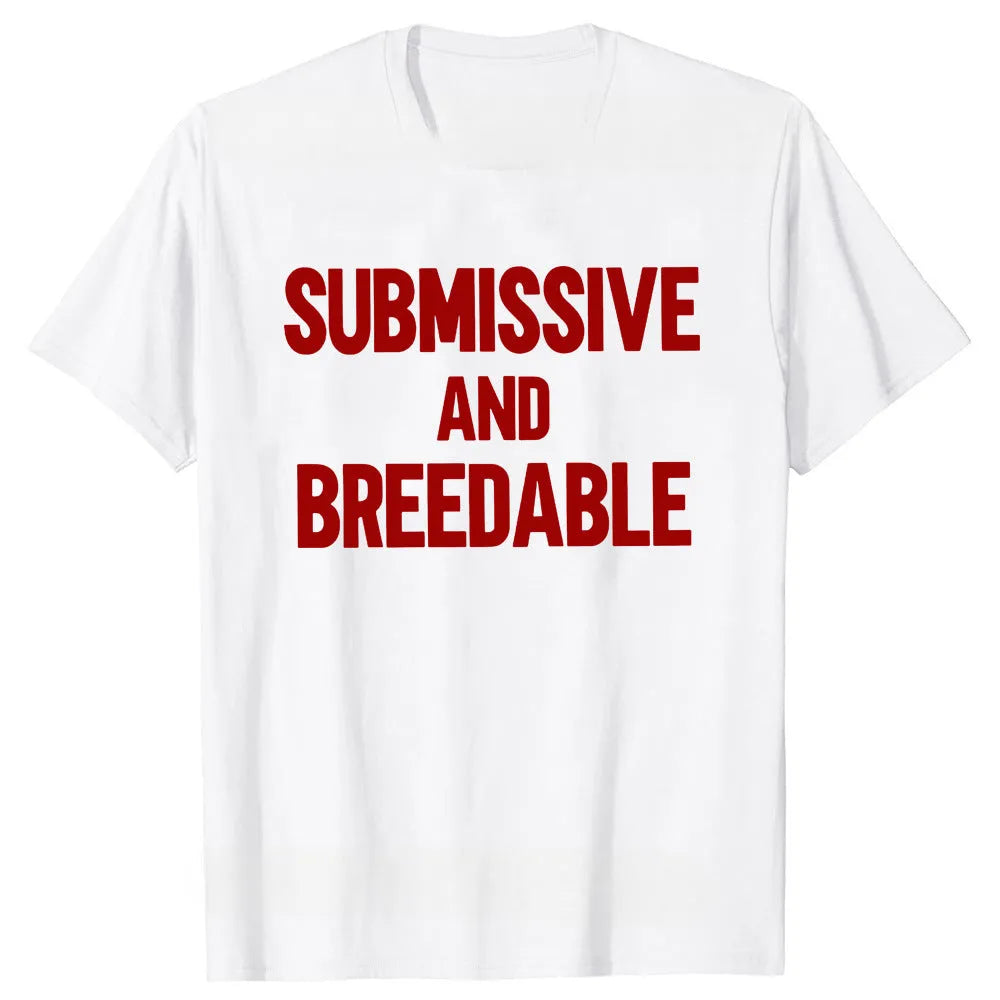 Loose fit men's cotton T-shirt with a humorous graphic print on the front.
