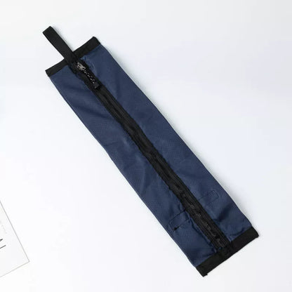 Women's waterproof foldable backpack in navy blue, perfect for outdoor and campus use