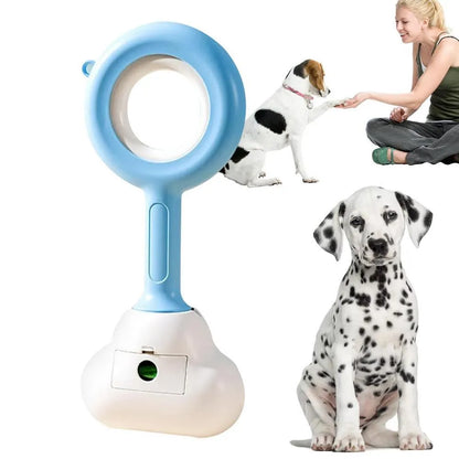 Cloud-shaped jaw dog pooper scooper in ABS plastic for outdoor pet waste cleanup