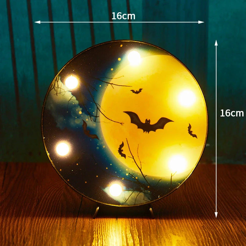 Halloween LED Light Decorations in Pumpkin, Ladybug, and Bat Designs