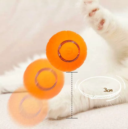 Smart Rolling Ball Pet Cat Toy in vibrant colors, perfect for bite-resistant play