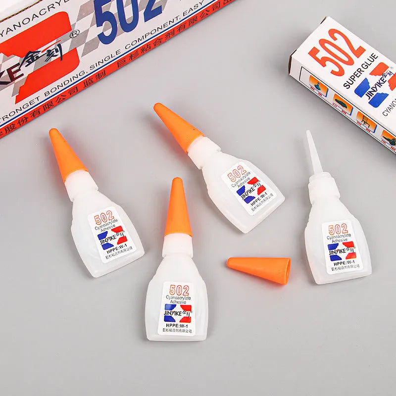 Tube of instant strong shoe repair glue in 3g and 8g sizes for mending soles and heels.