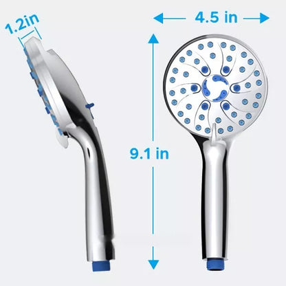 Portable handheld shower with adjustable settings and durable ABS construction
