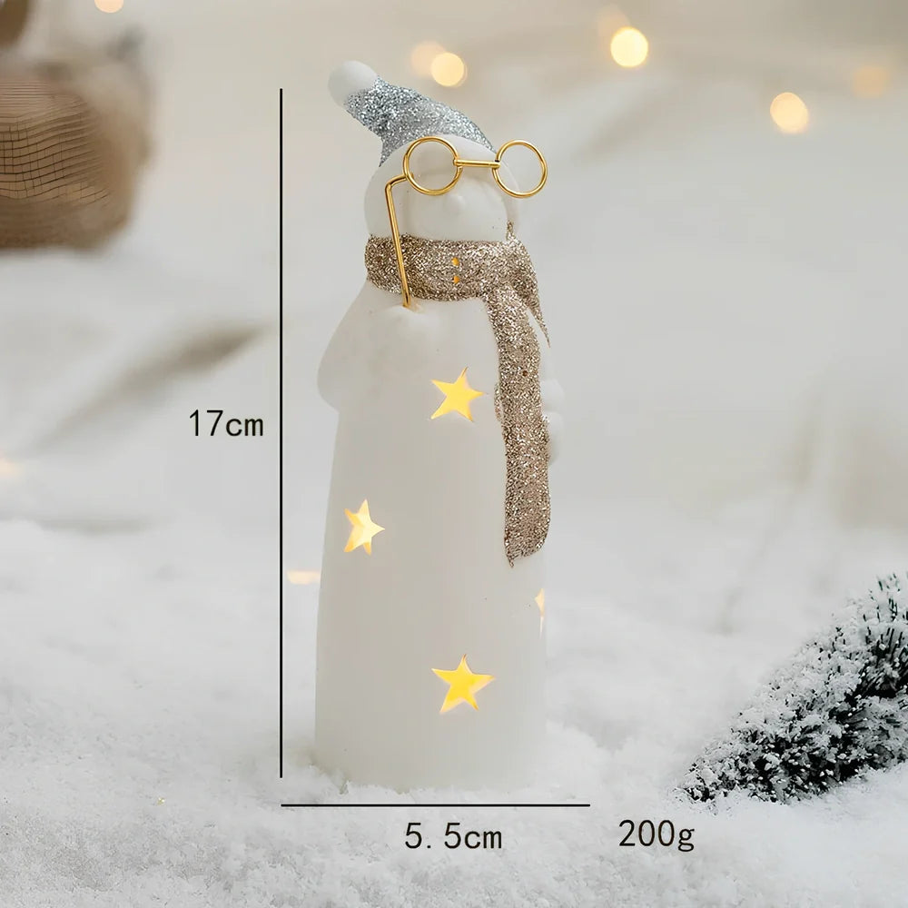 Cloth Christmas decoration models including battery-powered old man and tree for table and window use, 10-20cm height