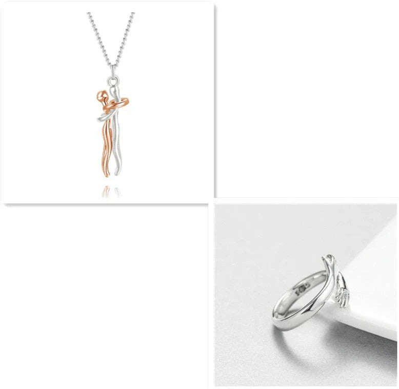 Stylish unisex love necklace with brass pendant in various color options, including rose gold, white black, black gold, and more.