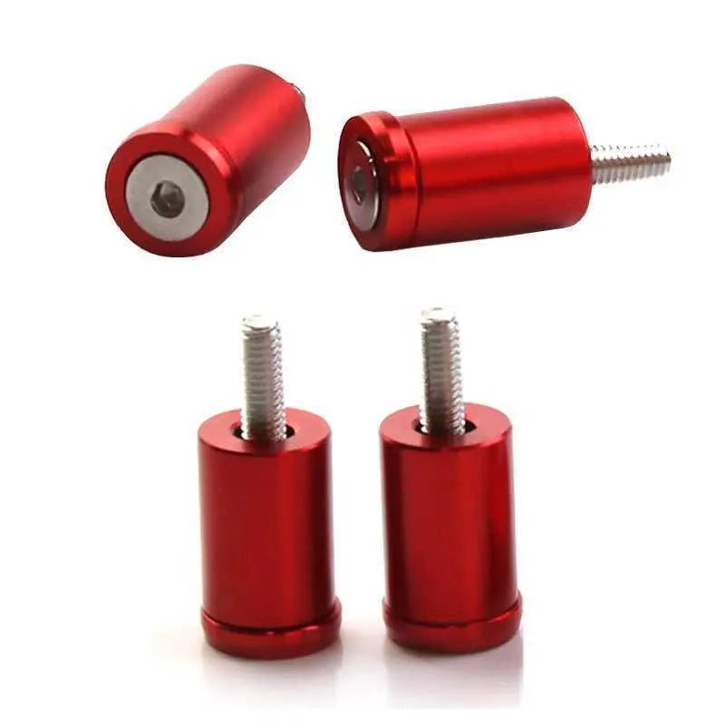 Aluminium alloy machine cover height spacer kit with screws, nuts, washers in red, blue, black.