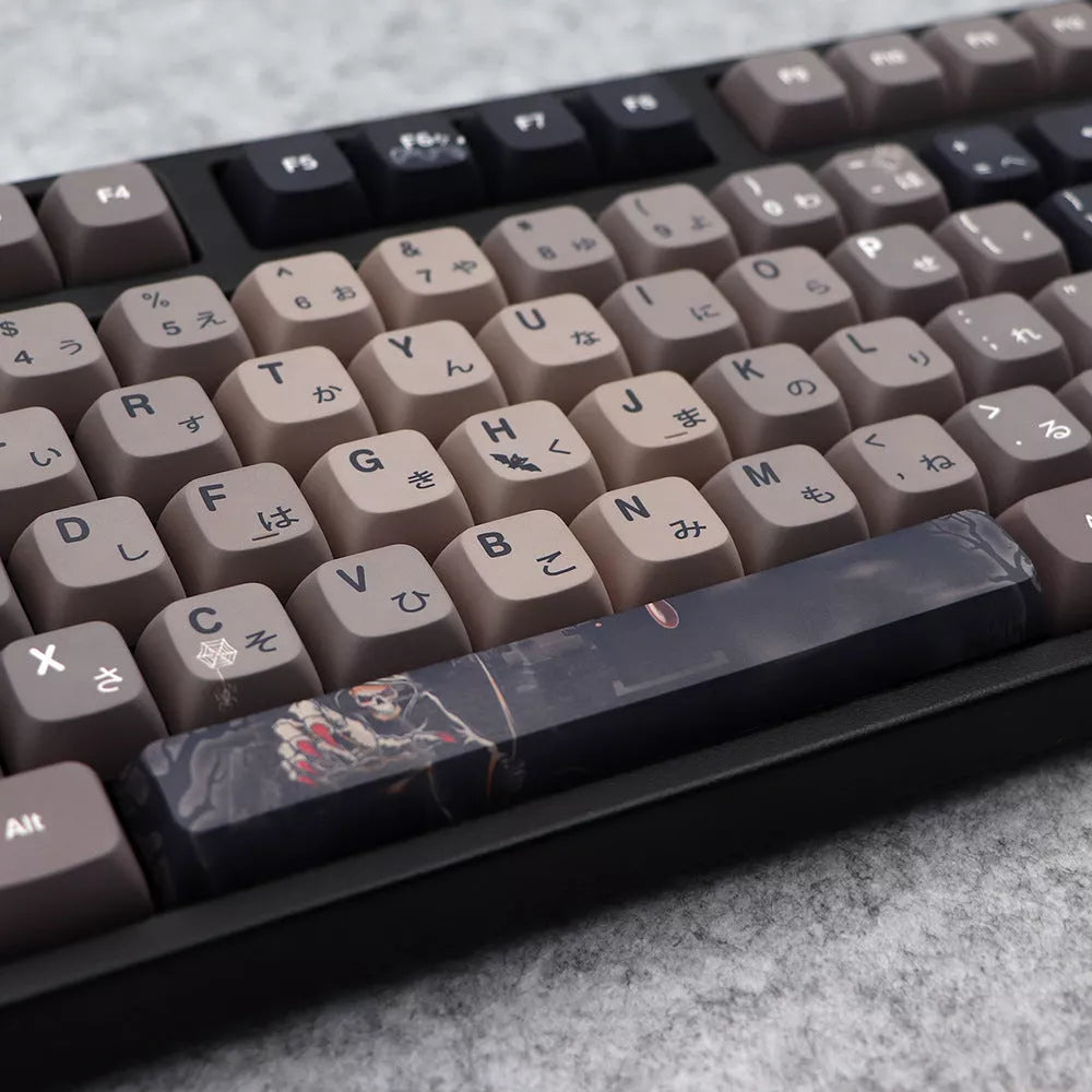 Halloween themed five-sided sublimation key cap set for mechanical keyboards