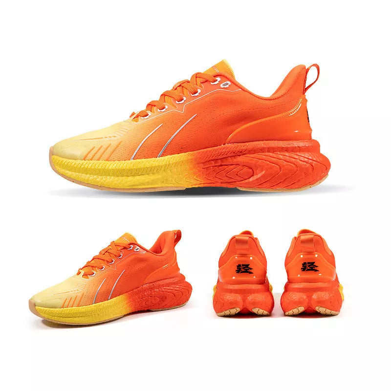 Popcorn Thick Sole Lightweight Woven Running Shoes in multiple colors
