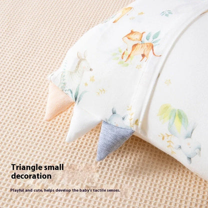 Bamboo fibre children's cartoon pillow with removable cover in three size options