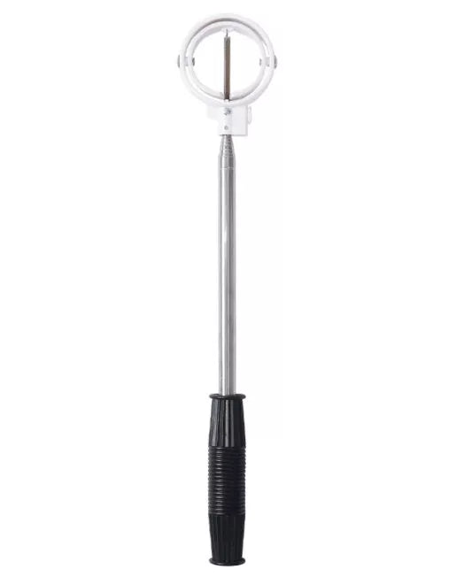 Stainless steel retractable golf ball picker with ABS handle in multiple colors