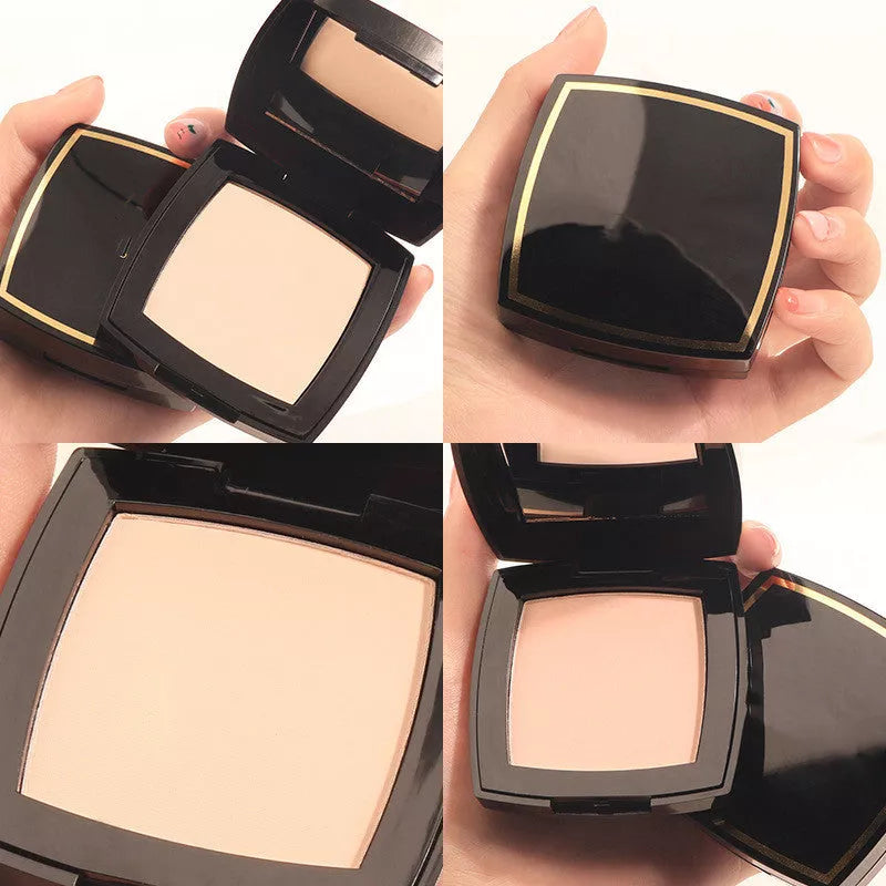 Compact oil-control finishing powder for oily skin in ivory white and natural color