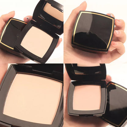 Compact oil-control finishing powder for oily skin in ivory white and natural color