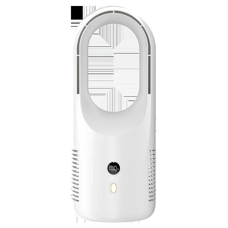 Whisper-quiet cordless desk fan with adjustable 6-speed settings, compact design, and rechargeable USB power