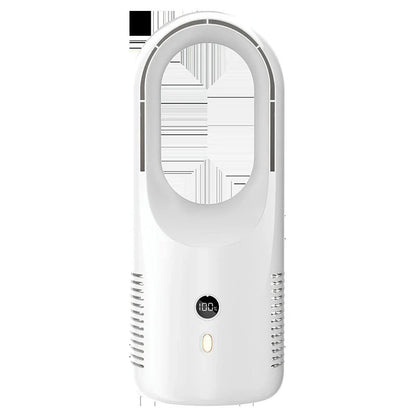 Whisper-quiet cordless desk fan with adjustable 6-speed settings, compact design, and rechargeable USB power