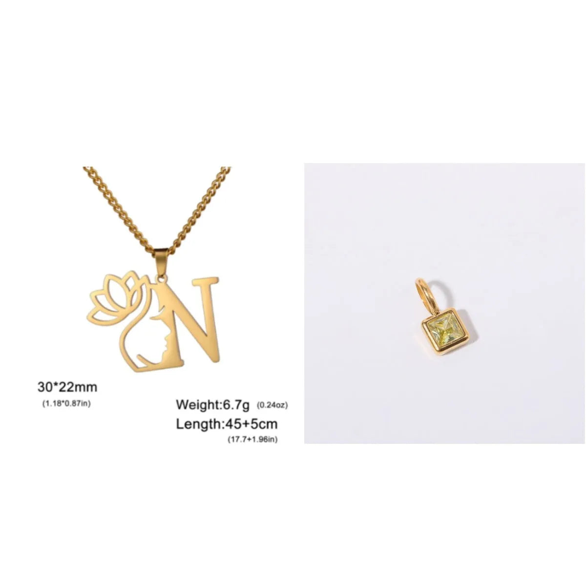 Stainless steel fashion necklace with geometric cross chain design and electroplated finish in gold or silver colour