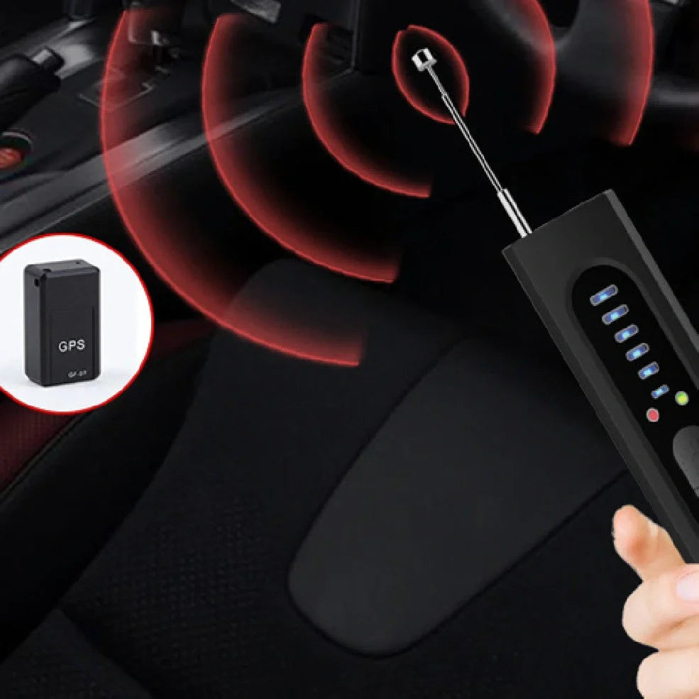 Wireless infrared detector measuring 10.8cm with USB cable for hidden camera detection