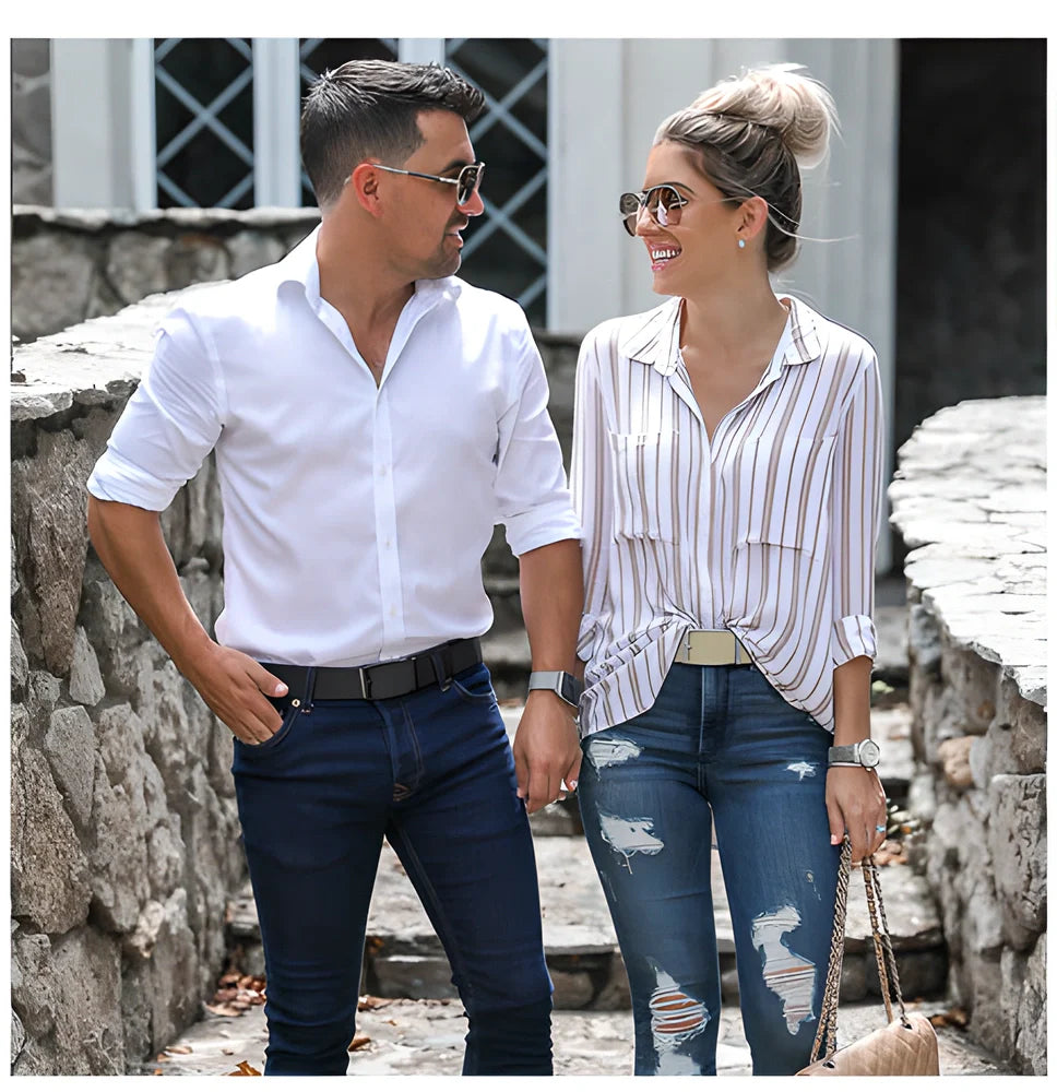 Durable Automatic Buckle 1200D Canvas Cowboy Belt - Premium Men's Accessory with Adjustable Fit and Elegant Design