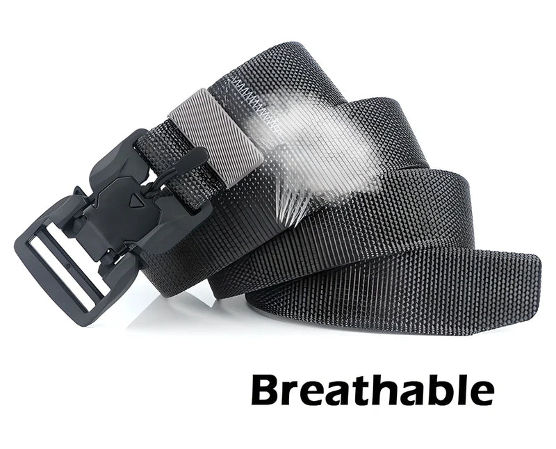 Hhomeenjoy US Heavy Duty Magnetic Buckle Belt - Stay Secure with Effortless Fastening