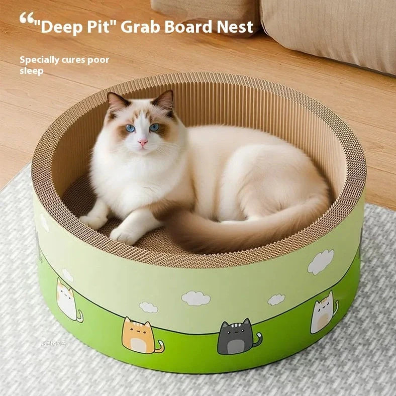 Super Large Deepening Round Scratch Board with deep pit patterns in 45cm and 50cm sizes