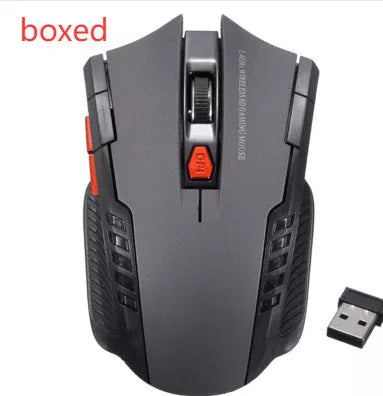 2.4G Wireless Optical Gaming Mouse with adjustable DPI settings in multiple colors