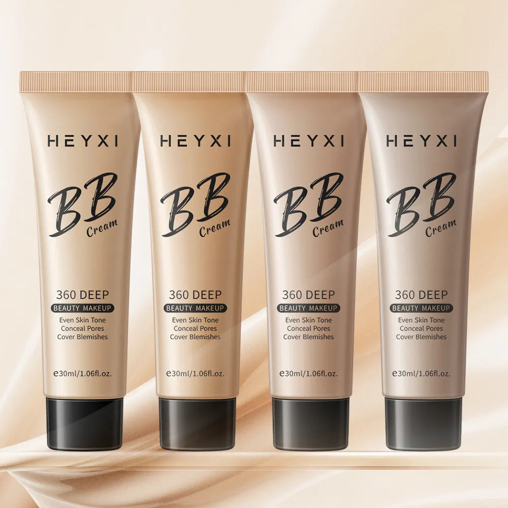 Waterproof and sweatproof BB cream in four shade options 01, 02, 03, 04