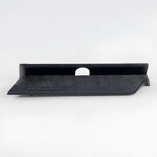 Black plastic hard drive baffle cover for a 3.5-inch internal hard drive bay.
