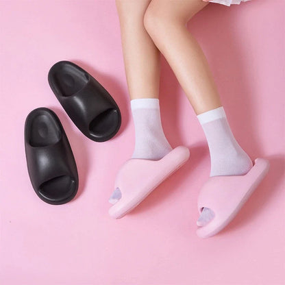 Bread Shoes Soft Slippers in candy colors with 3.5cm thick sole