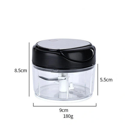 Mini Electric Garlic Masher with stainless steel blade and USB charging