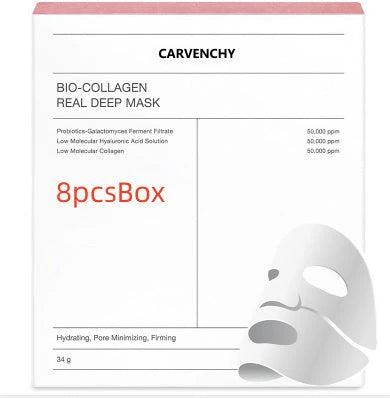 Deep Collagen Overnight Mask - Rejuvenating Facial Sheet Masks with Low-Molecular-Weight Collagen for Firmer, More Radiant Skin