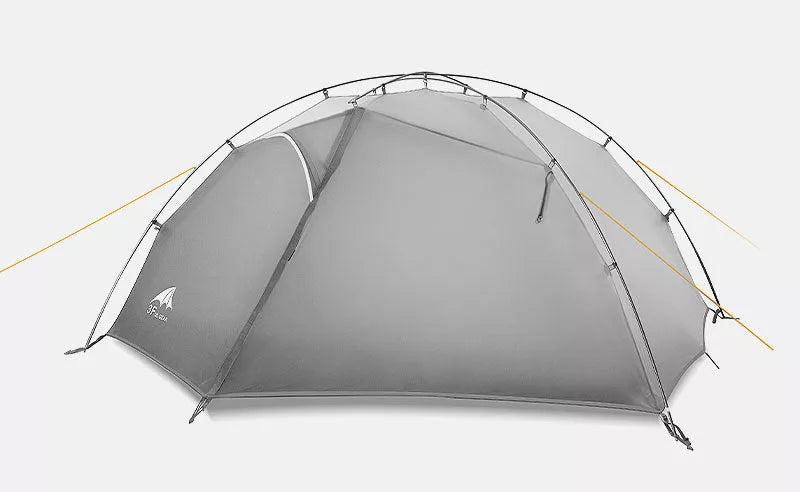 Double Layer Outdoor Camping Tent with Silicon Coating for Two People