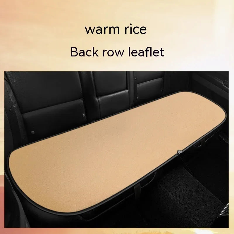 Auto heating cushion for car seats with cotton filler in beige, black, and coffee colour options