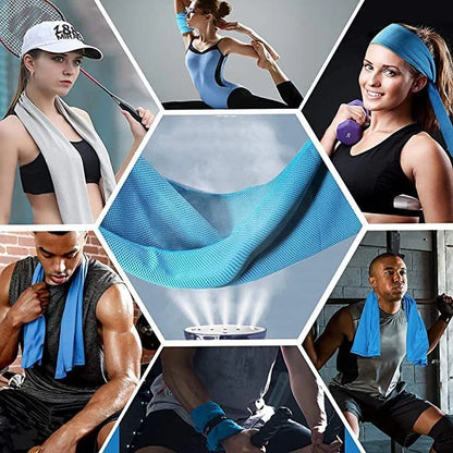 Mountaineering cooling towel in various colors, perfect for outdoor activities